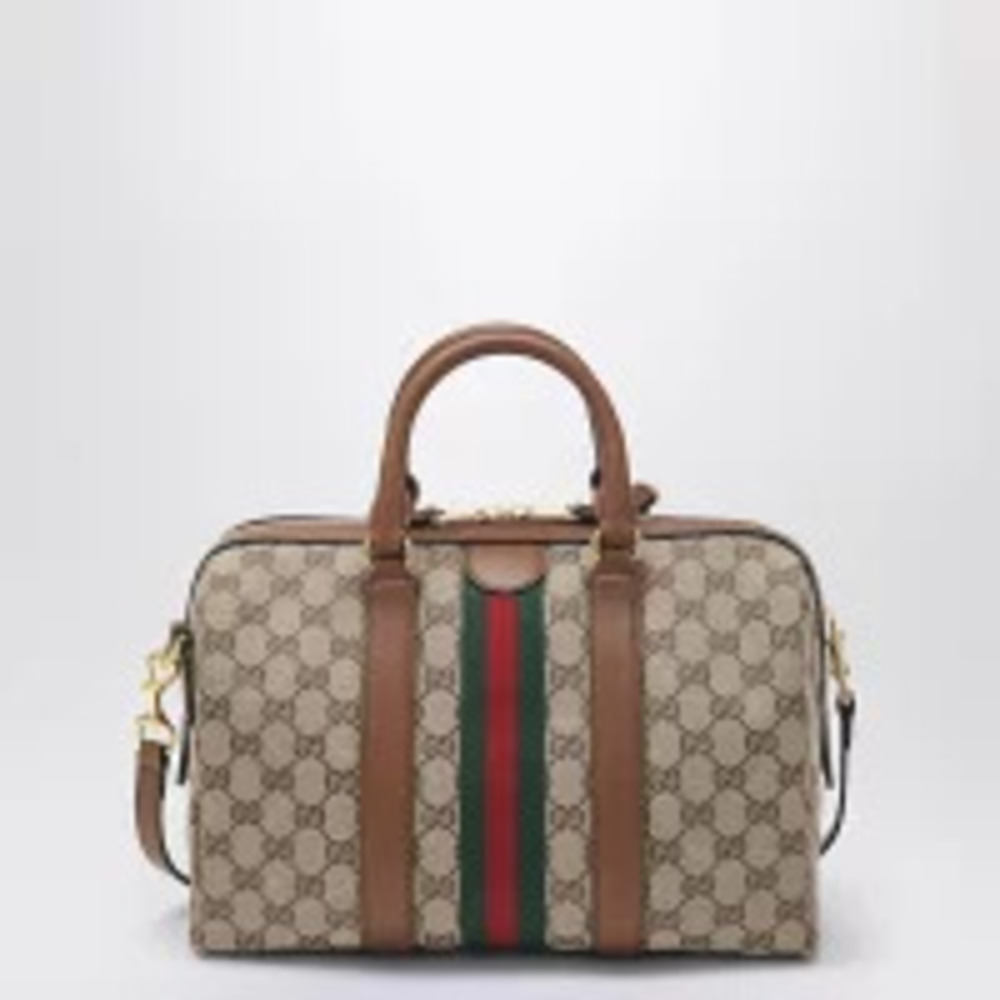 Gucci Duffle Ophidia Handbag Bag Black
